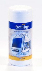 ProfiLine "Screen Clean" Туба с чистящими салфетками  для мониторов 100шт.
