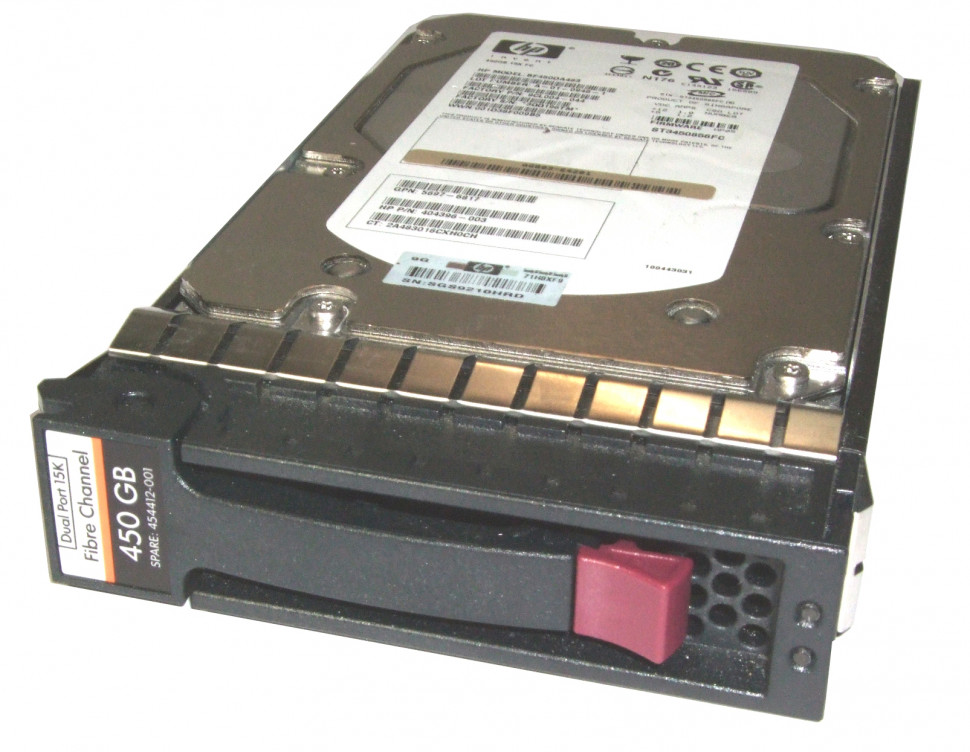 454412-001 Жесткий диск HP 450 ГБ 15K FC EVA M6412 ENC HDD