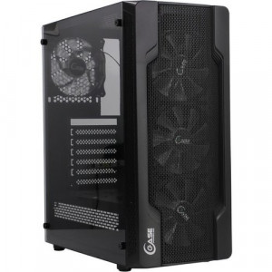 Powercase CMIXB-F4 Корпус Mistral X4 Mesh, Tempered Glass, 4x 120mm fan, чёрный, ATX  (CMIXB-F4)